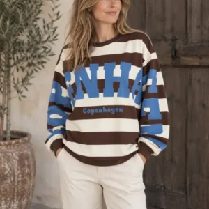 Bluse Nerina - Choko / Blue jeans