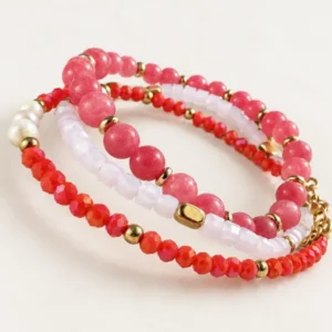 Armband GISELE Coral – Set mit 3 Stk.