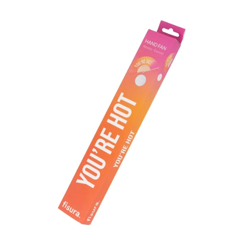 Damen Fächer 'YOU'RE HOT' mit Farbverlauf – Bild 4