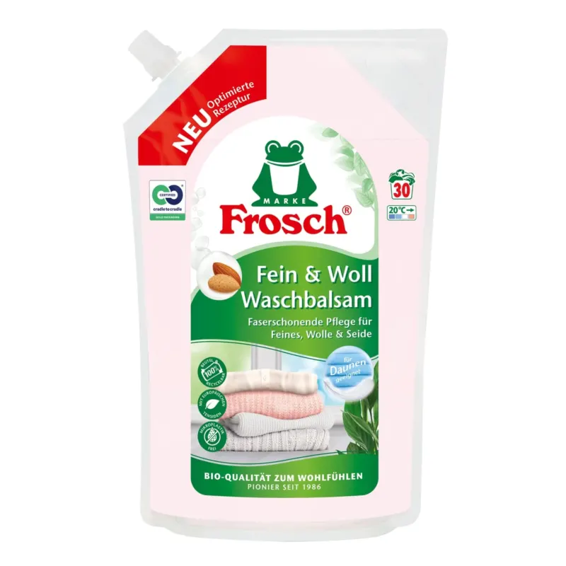 Frosch Fein- & Woll-Waschbalsam, 30 Waschladungen