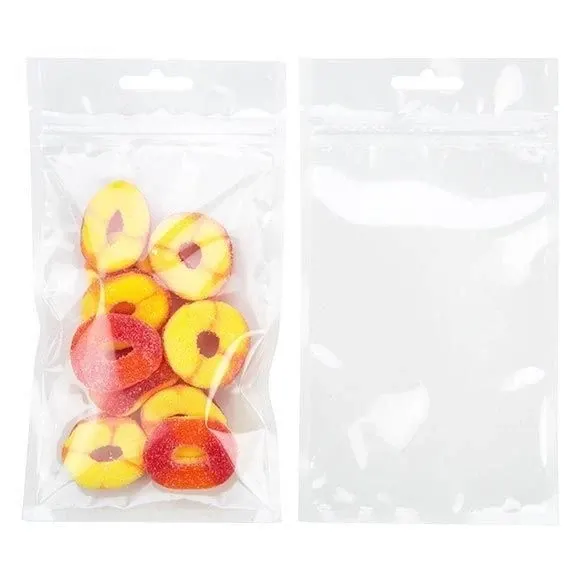 Grip Seal Bags with Euroslot 10.2x16.5cm laminated