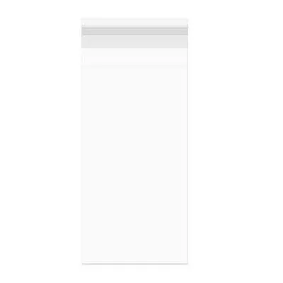 Plastic Bags 8.6x25.4cm Transparent Peel and Seal