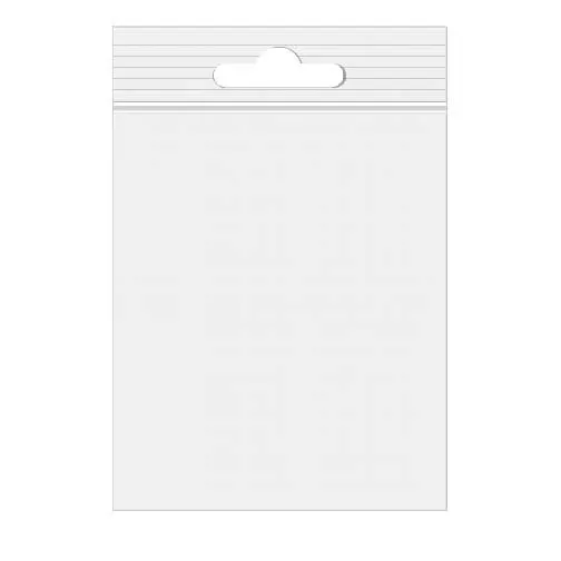 Grip Seal Bags with Euroslot 18x23 Crystal Clear PP 50 micron