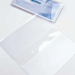 Vinyl Presentation Folder 15.9x17.1cm Transparent