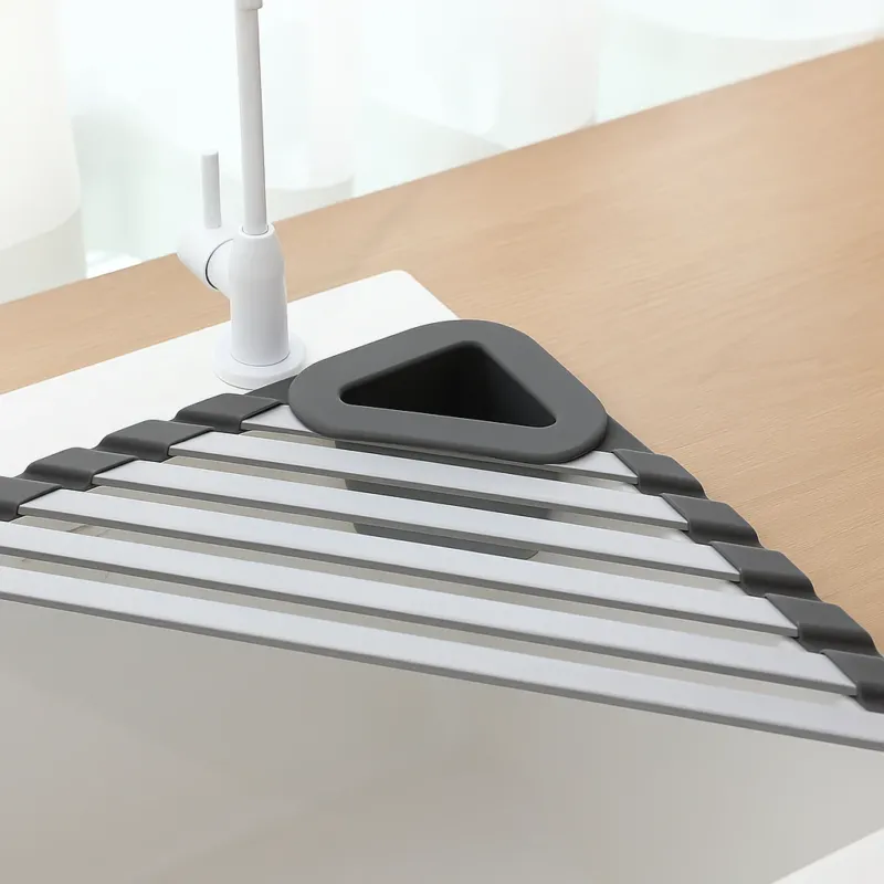 Triangle Slip-Resistant Sink Corner Storage Shelf Rack - Image 0