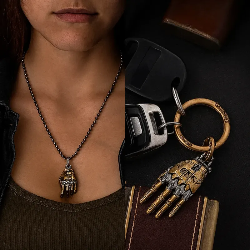 Robotic Mechanical Hand Necklace - Image 0