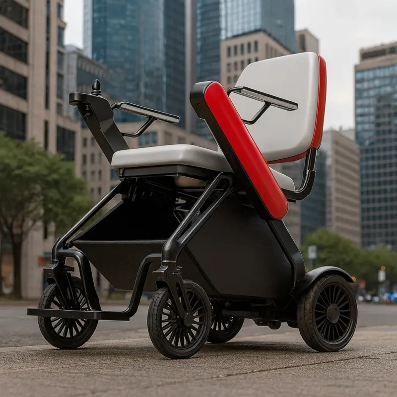 Secure Way Compact Foldable Electric Weather-Resistant Travel Scooter - Image 0