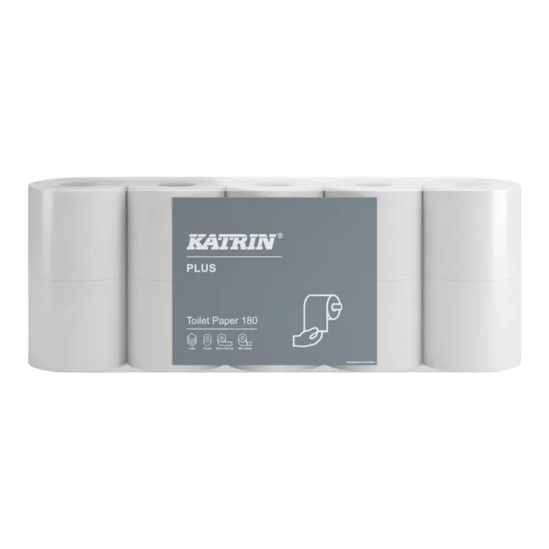 Katrin Plus Toilettenpapier, weiß, 4-lagig