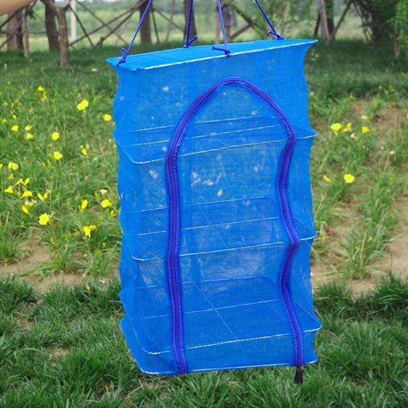 Foldable Multi-Layer Outdoor Fishing Net Rack - Image 0