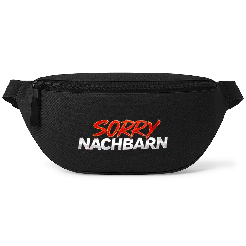 Mr. Party Sorry Nachbarn Bauchtasche Schwarz