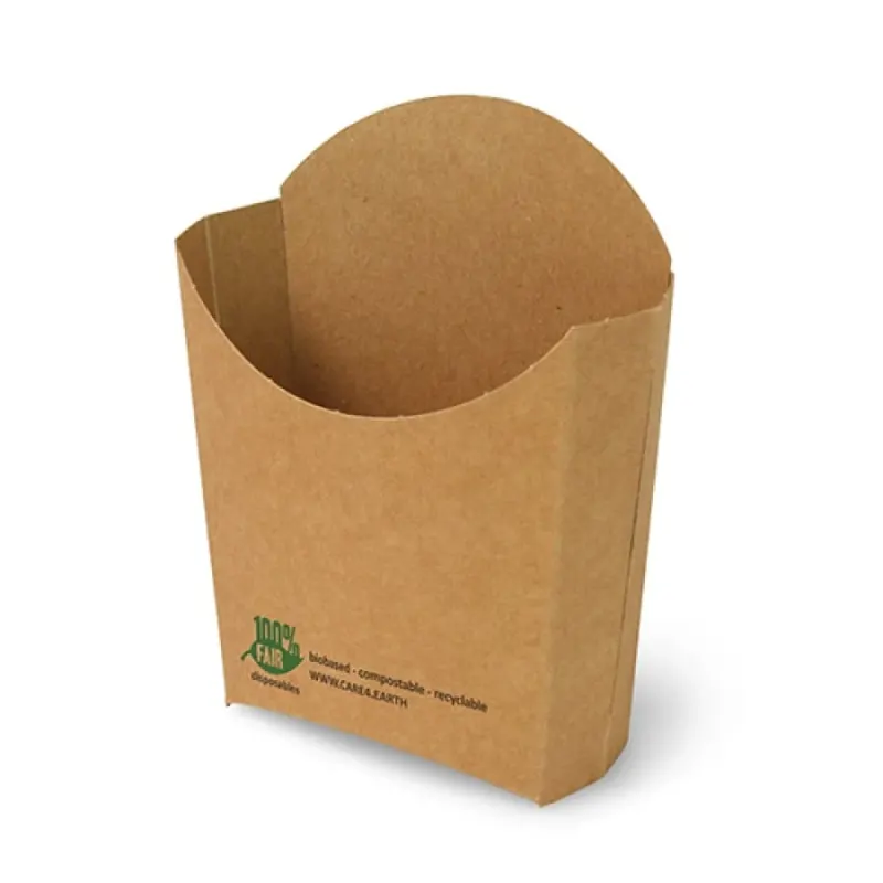 Papstar Pure „100% Fair“ Pommes-Frites-Schütte, Pappe