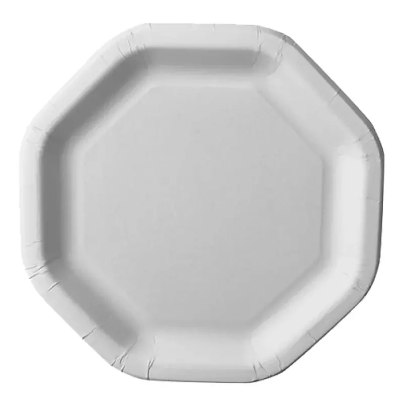 Papstar Pure Teller Pappe, 8-eckig