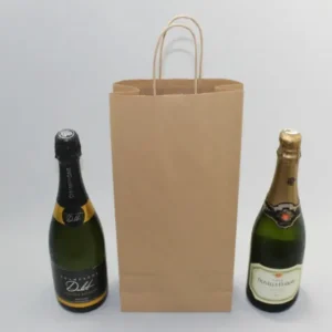 Carrier Bags for Bottles Brown 18x8x39cm Kraft 100 g/m