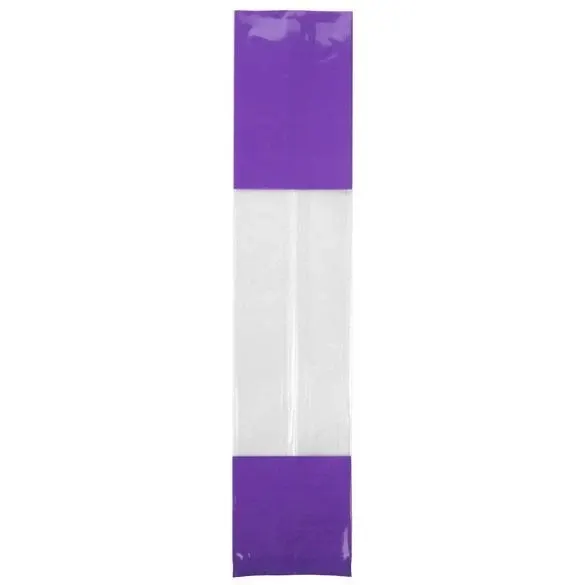 Printed Bags Purple 5.1x4.8x24.1cm with side gusset