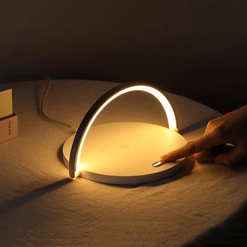 2 in 1 Arch Wireless Charger with Lamp - Image 0