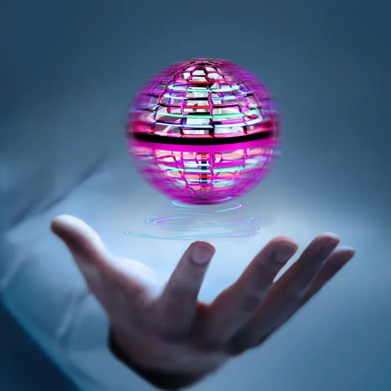 360° Rotating Hand Controlled Flying Ball Spinner Drone Helicopter - Image 0