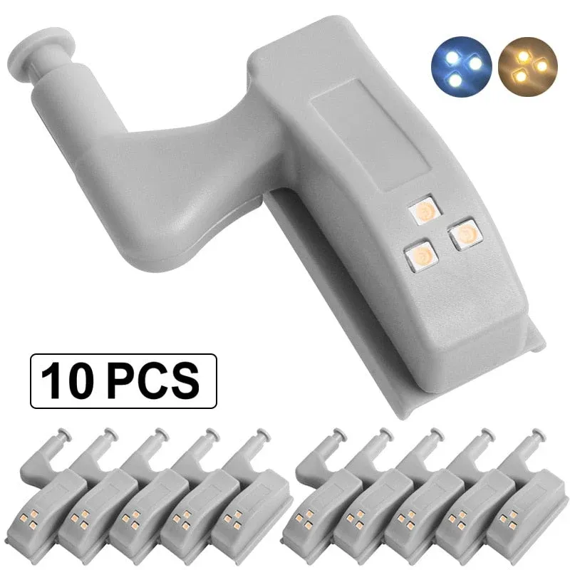 10pcs LED Sensor Hinge Wardrobe Lamp - Image 0
