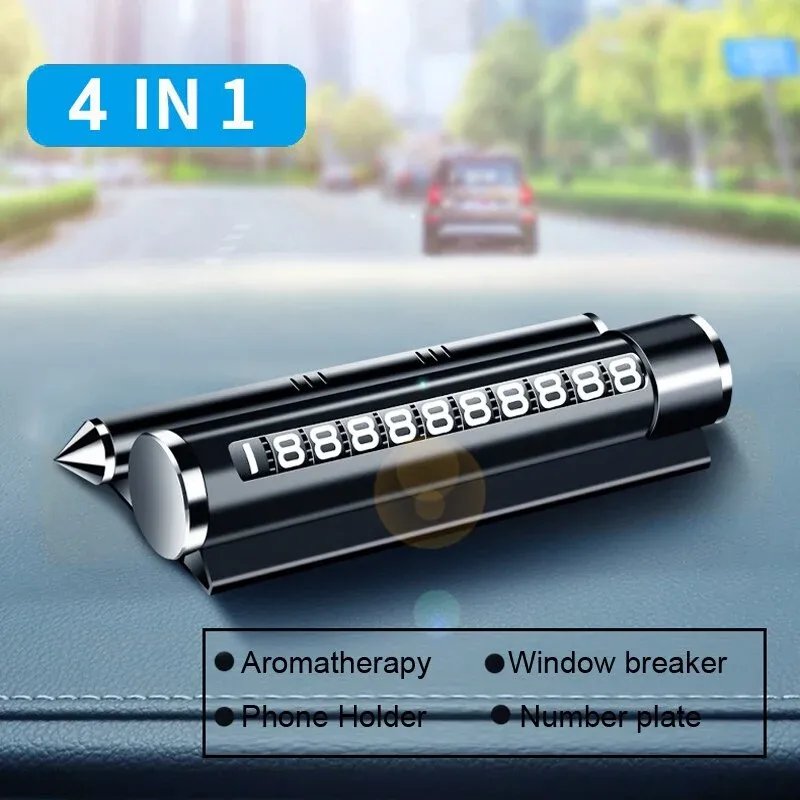 4in1 Safety Hammer Car Aromatherapy Phone Holder - Image 0