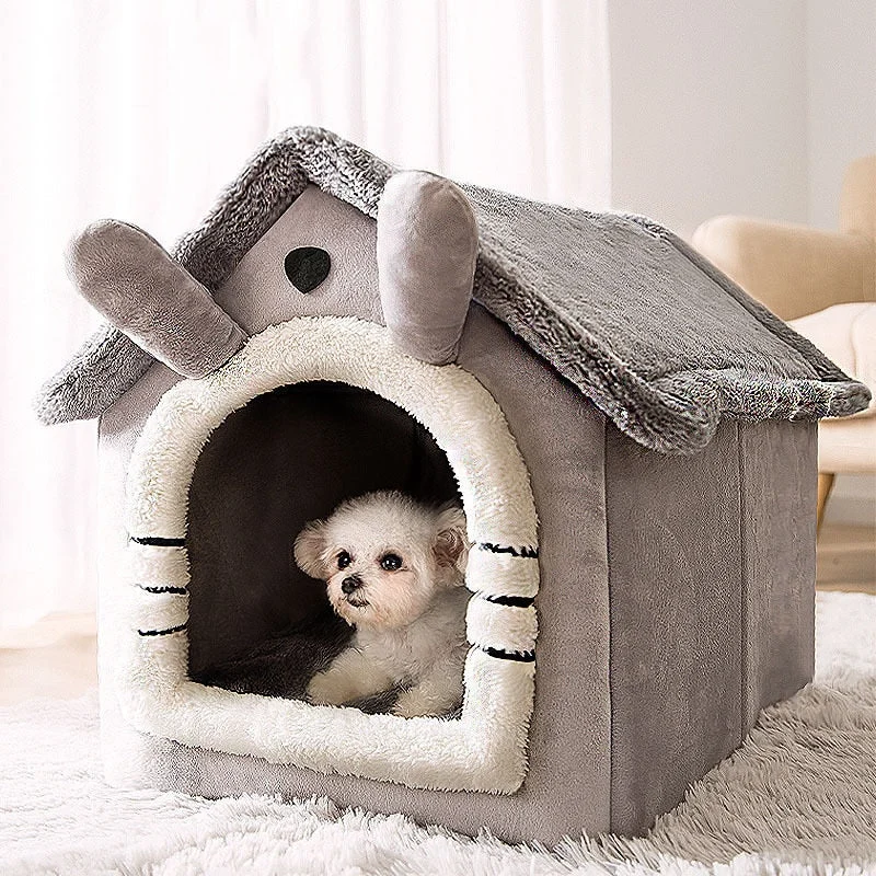 Breathable Cozy Warm Plush Pet House - Image 0