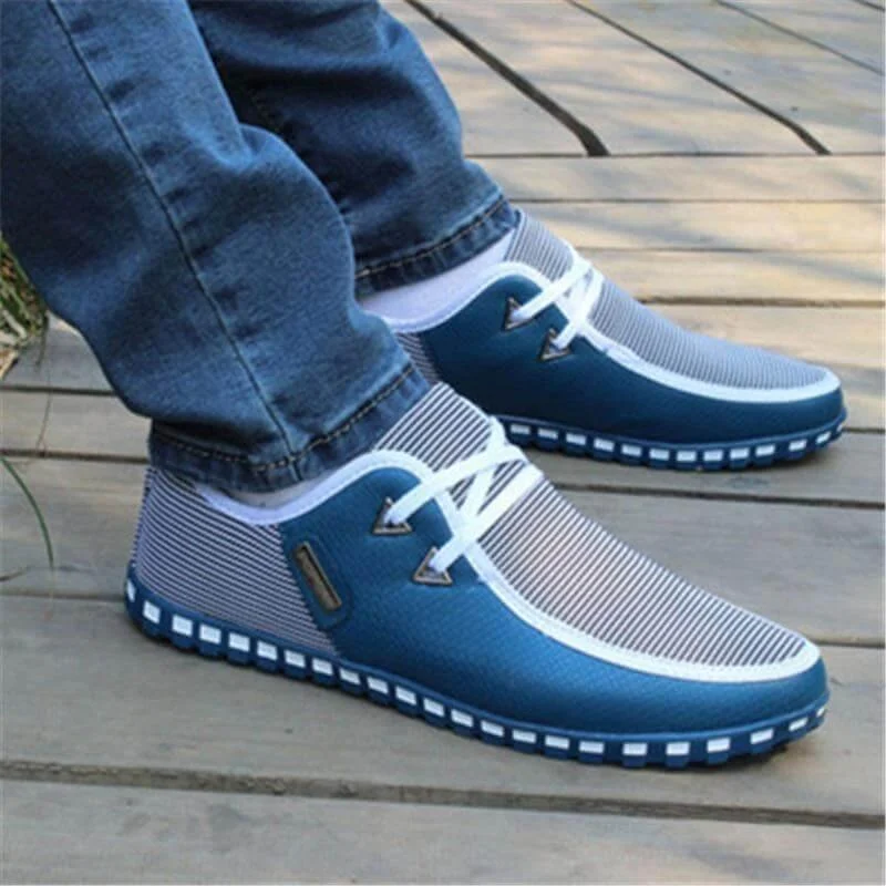 Casual Lace-up Breathable Lace-up Men Shoes - Image 0