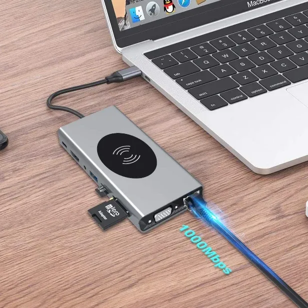 15in1 USB-C Wireless Charging Docking Station - Image 0
