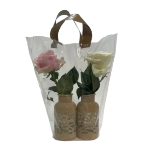 Sleeve with handles for flower vases small 38x43x20cm bottom (50 pcs)