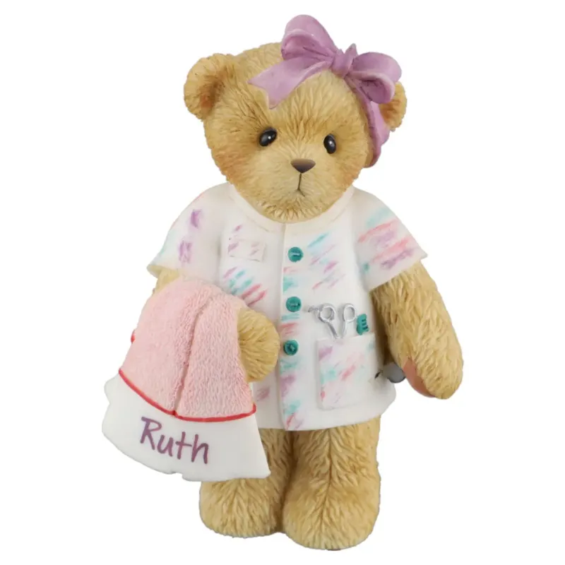 Teddy 104048 "Bear-Stylists Do The Im-Paws-ible!" Hairdresser Figurine Enesco Cherished Teddies mit OVP