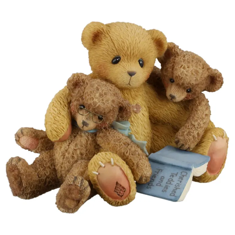 Teddy 661996 Caleb And Friends "When One Lacks Vision, Another Must Provide Supervision" Enesco Cherished Teddies mit OVP