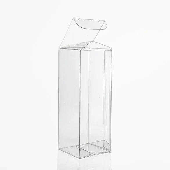 Plastic Gift Boxes 3.8x3.8x10.2cm Crystal Clear