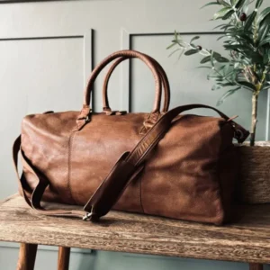Weekendtaske – Cognac Buffalo - VIAMAJA.DK
