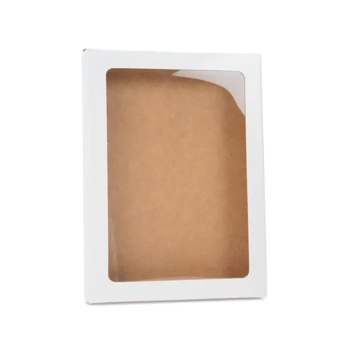 Kraft Gift Boxes glossy White 9.5x1.5x13.2cm