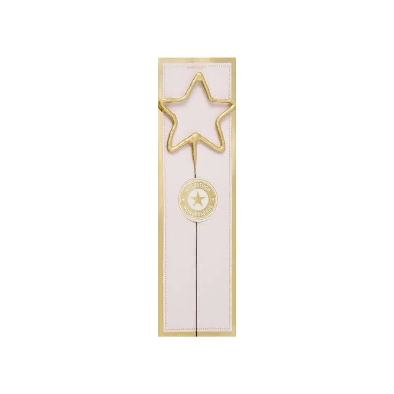 Wunderkerze 'Stern gold' Wunschkerze Classic