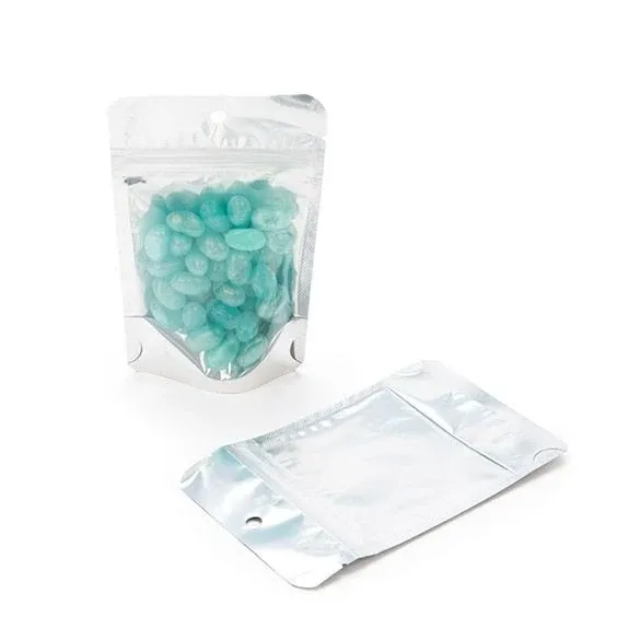 Stand Up Pouches Transparent/Black 8x5x13cm | 28 grams with hang hole