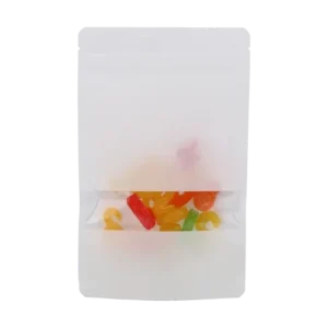Stand Up Pouches White Kraft 13x8x20.5cm | 113 grams w/window