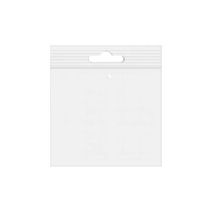 Grip Seal Bags with Euroslot and Vent-hole 15x15cm Crystal Clear PP 50 micron