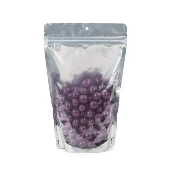Stand Up Pouches Silver 14,9x8,9x23,2cm With Hanghole