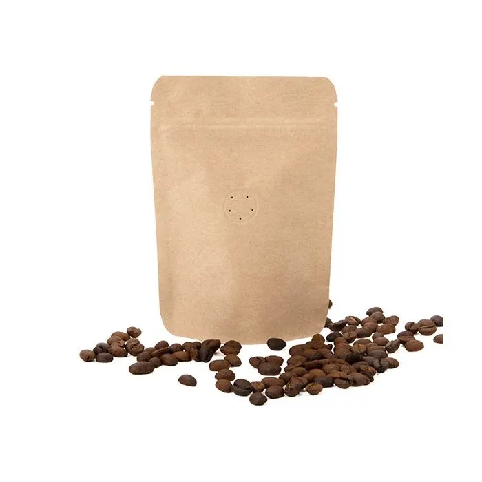 Stand Up Pouches Kraft 10,2x6x15,2cm w/Valve